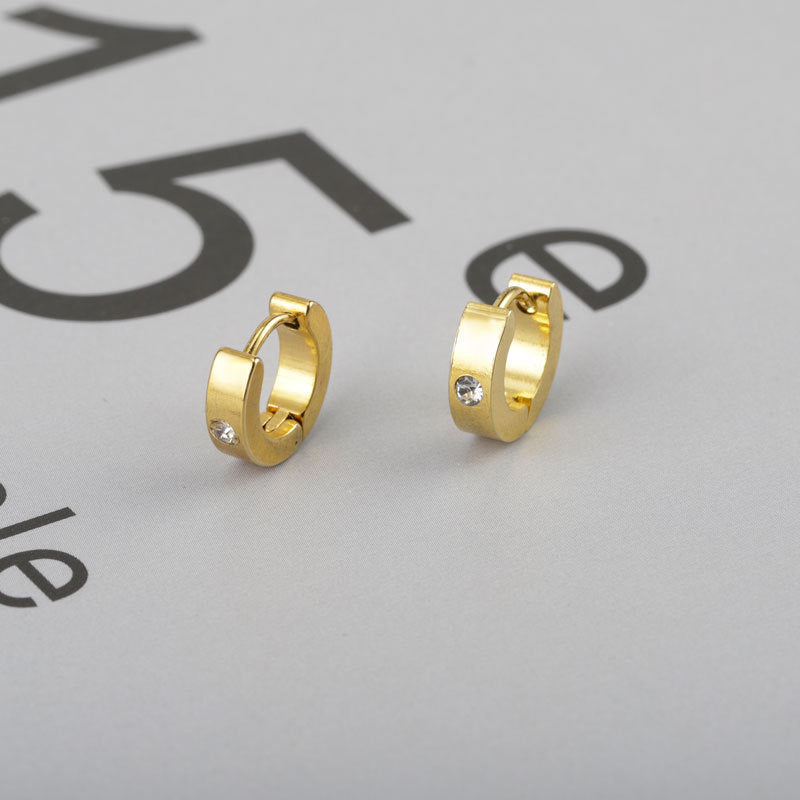 Pendientes de acero de doble cara de acero inoxidable de acero inoxidable de acero inoxidable de acero inoxidable